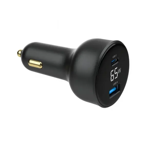 მანქანის დამტენი Gembird TA-UC-AC2PD65LCD-CAR-01 2-port USB Car Fast Charger USB-C PD LCD 65W Black, 6 image - TechMall.geმანქანის დამტენი Gembird TA-UC-AC2PD65LCD-CAR-01 2-port USB Car Fast Charger USB-C PD LCD 65W Black, 6 image - TechMall.ge ,მანქანის დამტენი Gembird TA-UC-AC2PD65LCD-CAR-01 2-port USB Car Fast Charger USB-C PD LCD 65W Black, 6 image - TechMall.ge