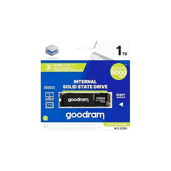 მყარი დისკი SSD GOODRAM PX600 1000GB PCIe 4x4 M.2 2280, 2 image - TechMall.geმყარი დისკი SSD GOODRAM PX600 1000GB PCIe 4x4 M.2 2280, 2 image - TechMall.ge ,მყარი დისკი SSD GOODRAM PX600 1000GB PCIe 4x4 M.2 2280, 2 image - TechMall.ge