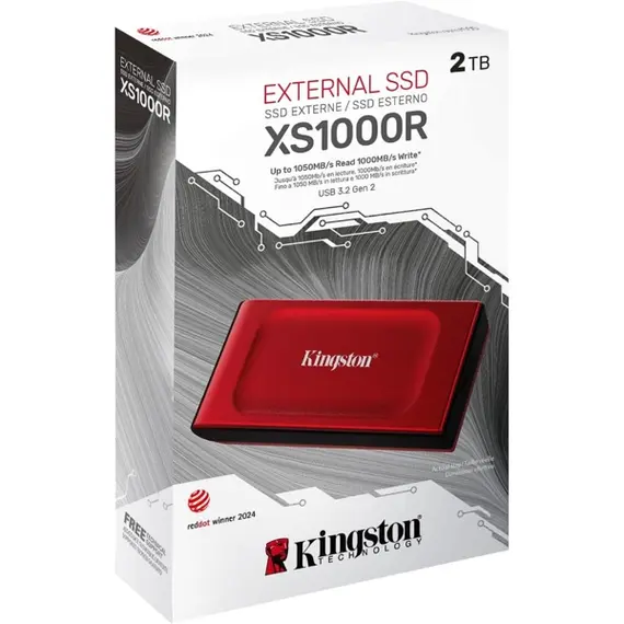 გარე მყარი დისკი Kingston SXS1000R/2000G, 2TB, External SSD, USB 3.2, Red, 3 image - TechMall.geგარე მყარი დისკი Kingston SXS1000R/2000G, 2TB, External SSD, USB 3.2, Red, 3 image - TechMall.ge ,გარე მყარი დისკი Kingston SXS1000R/2000G, 2TB, External SSD, USB 3.2, Red, 3 image - TechMall.ge