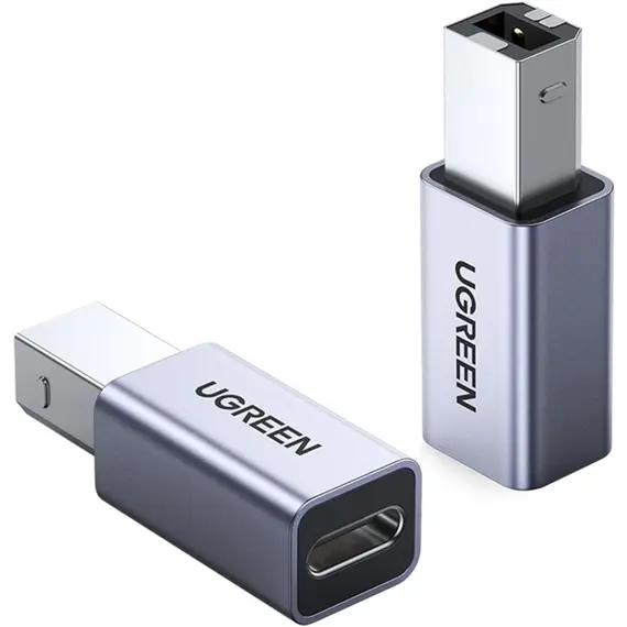 USB ადაპტერი UGREEN US382 (20120), USB-B To USB-C, Adapter, Grey, 2 image - TechMall.geUSB ადაპტერი UGREEN US382 (20120), USB-B To USB-C, Adapter, Grey, 2 image - TechMall.ge ,USB ადაპტერი UGREEN US382 (20120), USB-B To USB-C, Adapter, Grey, 2 image - TechMall.ge