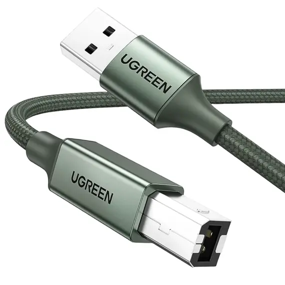 პრინტერის კაბელი UGREEN 90817, USB-A To USB-B, Printer Cable, 3m, Green - TechMall.geპრინტერის კაბელი UGREEN 90817, USB-A To USB-B, Printer Cable, 3m, Green - TechMall.ge ,პრინტერის კაბელი UGREEN 90817, USB-A To USB-B, Printer Cable, 3m, Green - TechMall.ge
