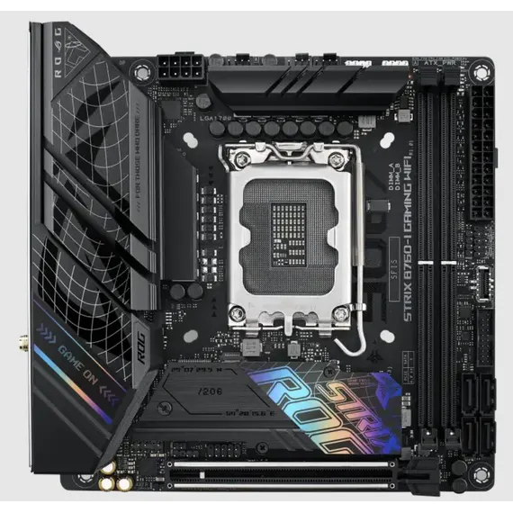 დედა დაფა ASUS ROG STRIX B760-I GAMING WIFI s1700 B760 2xDDR5 M.2 HDMI DP Wi-Fi BT mITX, 2 image - TechMall.geდედა დაფა ASUS ROG STRIX B760-I GAMING WIFI s1700 B760 2xDDR5 M.2 HDMI DP Wi-Fi BT mITX, 2 image - TechMall.ge ,დედა დაფა ASUS ROG STRIX B760-I GAMING WIFI s1700 B760 2xDDR5 M.2 HDMI DP Wi-Fi BT mITX, 2 image - TechMall.ge