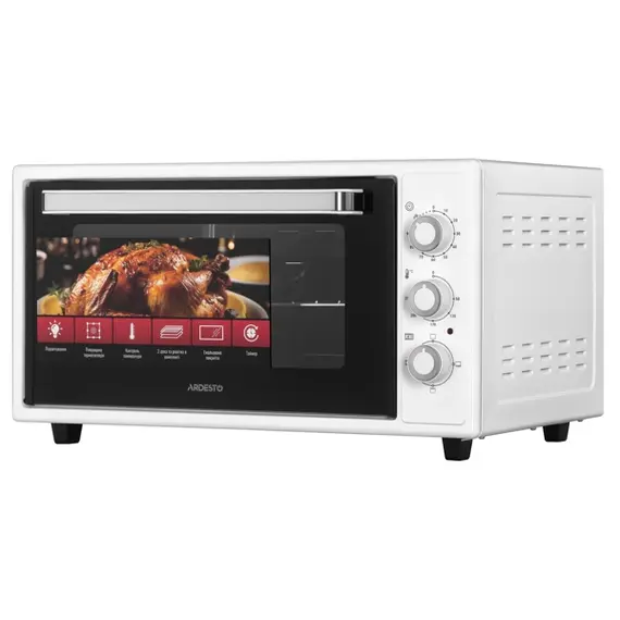 ელექტრო ღუმელი Ardesto MEO-F48W, 1600W, 48L, Electric oven, White, 2 image - TechMall.geელექტრო ღუმელი Ardesto MEO-F48W, 1600W, 48L, Electric oven, White, 2 image - TechMall.ge ,ელექტრო ღუმელი Ardesto MEO-F48W, 1600W, 48L, Electric oven, White, 2 image - TechMall.ge