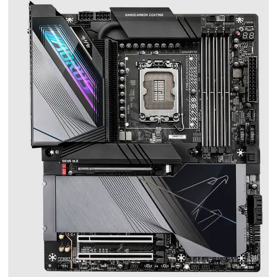 დედა დაფა GIGABYTE Z790 AORUS MASTER X s1700 Z790 4xDDR5 M.2 HDMI DP Wi-Fi BT ATX, 2 image - TechMall.geდედა დაფა GIGABYTE Z790 AORUS MASTER X s1700 Z790 4xDDR5 M.2 HDMI DP Wi-Fi BT ATX, 2 image - TechMall.ge ,დედა დაფა GIGABYTE Z790 AORUS MASTER X s1700 Z790 4xDDR5 M.2 HDMI DP Wi-Fi BT ATX, 2 image - TechMall.ge