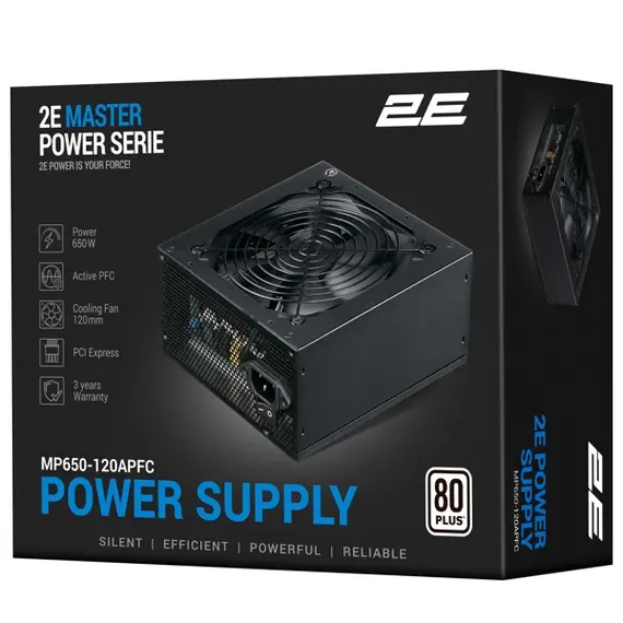 კვების ბლოკი 2E 2E-MP650-120APFC MASTER, 650W, 80 Plus, Power Supply, Black, 5 image - TechMall.geკვების ბლოკი 2E 2E-MP650-120APFC MASTER, 650W, 80 Plus, Power Supply, Black, 5 image - TechMall.ge ,კვების ბლოკი 2E 2E-MP650-120APFC MASTER, 650W, 80 Plus, Power Supply, Black, 5 image - TechMall.ge