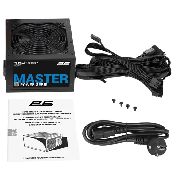კვების ბლოკი 2E 2E-MP650-120APFC MASTER, 650W, 80 Plus, Power Supply, Black, 4 image - TechMall.geკვების ბლოკი 2E 2E-MP650-120APFC MASTER, 650W, 80 Plus, Power Supply, Black, 4 image - TechMall.ge ,კვების ბლოკი 2E 2E-MP650-120APFC MASTER, 650W, 80 Plus, Power Supply, Black, 4 image - TechMall.ge