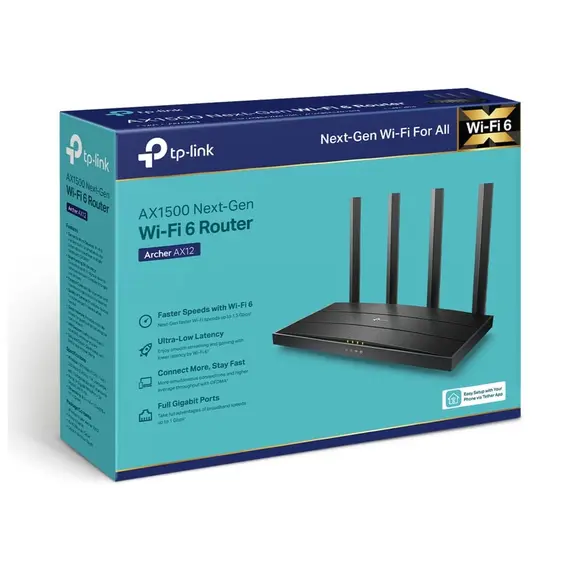 Wi-Fi როუტერი TP-Link AX1500 Gigabit Wi-Fi 6 Router Black, 5 image - TechMall.geWi-Fi როუტერი TP-Link AX1500 Gigabit Wi-Fi 6 Router Black, 5 image - TechMall.ge ,Wi-Fi როუტერი TP-Link AX1500 Gigabit Wi-Fi 6 Router Black, 5 image - TechMall.ge