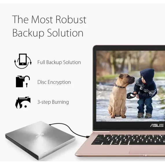 დისკის წამკითხველი ASUS ODD portable SDRW-08U9M-U DVD+-R/RW burner M-DISC USB2.0 Slim silver Retail Box, 2 image - TechMall.geდისკის წამკითხველი ASUS ODD portable SDRW-08U9M-U DVD+-R/RW burner M-DISC USB2.0 Slim silver Retail Box, 2 image - TechMall.ge ,დისკის წამკითხველი ASUS ODD portable SDRW-08U9M-U DVD+-R/RW burner M-DISC USB2.0 Slim silver Retail Box, 2 image - TechMall.ge