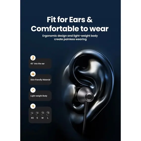 ყურსასმენი UGREEN EP105 (35754), In-Ear Headphones, Wired, USB-C, Black, 3 image - TechMall.geყურსასმენი UGREEN EP105 (35754), In-Ear Headphones, Wired, USB-C, Black, 3 image - TechMall.ge ,ყურსასმენი UGREEN EP105 (35754), In-Ear Headphones, Wired, USB-C, Black, 3 image - TechMall.ge
