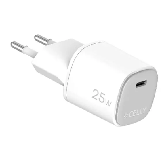 ადაპტერი Celly 25W GaN Wall charger White - TechMall.geადაპტერი Celly 25W GaN Wall charger White - TechMall.ge ,ადაპტერი Celly 25W GaN Wall charger White - TechMall.ge