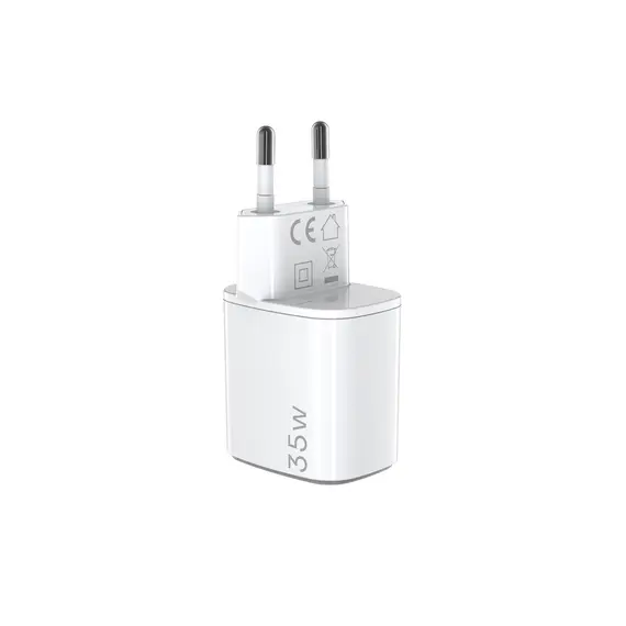 ადაპტერი Celly 35W 1xUSB-C, USB-A GaN Wall Charger White, 2 image - TechMall.geადაპტერი Celly 35W 1xUSB-C, USB-A GaN Wall Charger White, 2 image - TechMall.ge ,ადაპტერი Celly 35W 1xUSB-C, USB-A GaN Wall Charger White, 2 image - TechMall.ge