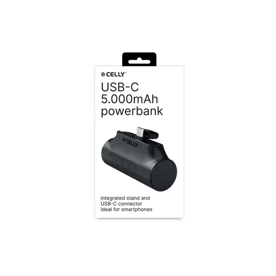 პორტატული დამტენი Celly USB-C Power Bank (5000mAh) Black, 3 image - TechMall.geპორტატული დამტენი Celly USB-C Power Bank (5000mAh) Black, 3 image - TechMall.ge ,პორტატული დამტენი Celly USB-C Power Bank (5000mAh) Black, 3 image - TechMall.ge