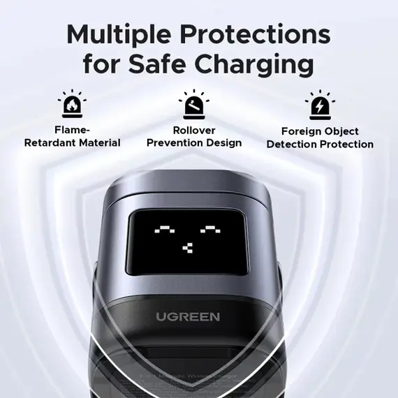 უსადენო დამტენი UGREEN Uno W709 (45775) Qi2, 15W, 2-in-1 Magnetic Wireless Charger, Black/Grey, 5 image - TechMall.geუსადენო დამტენი UGREEN Uno W709 (45775) Qi2, 15W, 2-in-1 Magnetic Wireless Charger, Black/Grey, 5 image - TechMall.ge ,უსადენო დამტენი UGREEN Uno W709 (45775) Qi2, 15W, 2-in-1 Magnetic Wireless Charger, Black/Grey, 5 image - TechMall.ge