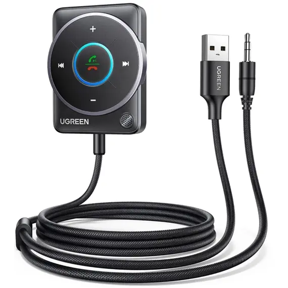Bluetooth მიმღები UGREEN CM723(35002), Bluetooth 5.4 Aux Car Adapter, Black - TechMall.geBluetooth მიმღები UGREEN CM723(35002), Bluetooth 5.4 Aux Car Adapter, Black - TechMall.ge ,Bluetooth მიმღები UGREEN CM723(35002), Bluetooth 5.4 Aux Car Adapter, Black - TechMall.ge