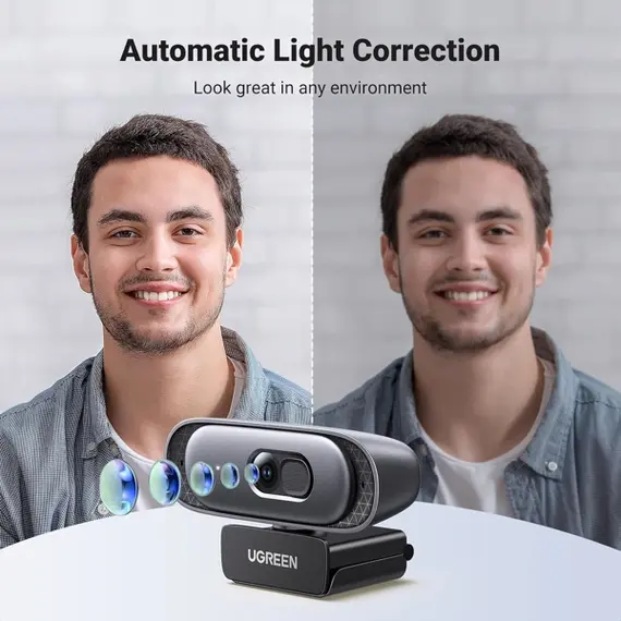 ვებკამერა UGREEN CM778 (35626), 2K, Built-in Microphone, Webcam, Black, 8 image - TechMall.geვებკამერა UGREEN CM778 (35626), 2K, Built-in Microphone, Webcam, Black, 8 image - TechMall.ge ,ვებკამერა UGREEN CM778 (35626), 2K, Built-in Microphone, Webcam, Black, 8 image - TechMall.ge