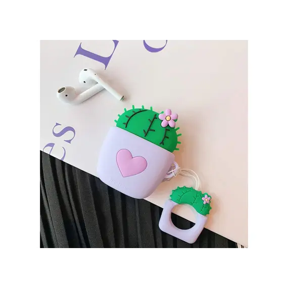 ყურსასმენის ქეისი For Apple AirPods 2nd gen. Anti-fall Cactus Silicone AirPods Cover - Purple, 2 image - TechMall.geყურსასმენის ქეისი For Apple AirPods 2nd gen. Anti-fall Cactus Silicone AirPods Cover - Purple, 2 image - TechMall.ge ,ყურსასმენის ქეისი For Apple AirPods 2nd gen. Anti-fall Cactus Silicone AirPods Cover - Purple, 2 image - TechMall.ge