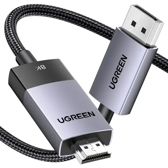 ვიდეო კაბელი UGREEN DP115 (80397), 8K, DisplayPort to HDMI, 2m, Grey, 3 image - TechMall.geვიდეო კაბელი UGREEN DP115 (80397), 8K, DisplayPort to HDMI, 2m, Grey, 3 image - TechMall.ge ,ვიდეო კაბელი UGREEN DP115 (80397), 8K, DisplayPort to HDMI, 2m, Grey, 3 image - TechMall.ge