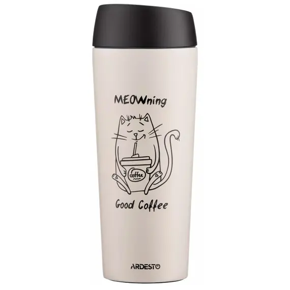 თერმოსი Ardesto AR2645WC Coffee Time Meowning, 450ml, Thermos, Beige - TechMall.geთერმოსი Ardesto AR2645WC Coffee Time Meowning, 450ml, Thermos, Beige - TechMall.ge ,თერმოსი Ardesto AR2645WC Coffee Time Meowning, 450ml, Thermos, Beige - TechMall.ge