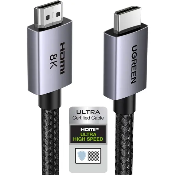 HDMI კაბელი UGREEN HD171 (25910), 8K HDMI To HDMI, 2M, Grey, 2 image - TechMall.geHDMI კაბელი UGREEN HD171 (25910), 8K HDMI To HDMI, 2M, Grey, 2 image - TechMall.ge ,HDMI კაბელი UGREEN HD171 (25910), 8K HDMI To HDMI, 2M, Grey, 2 image - TechMall.ge