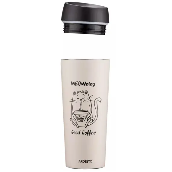 თერმოსი Ardesto AR2645WC Coffee Time Meowning, 450ml, Thermos, Beige, 2 image - TechMall.geთერმოსი Ardesto AR2645WC Coffee Time Meowning, 450ml, Thermos, Beige, 2 image - TechMall.ge ,თერმოსი Ardesto AR2645WC Coffee Time Meowning, 450ml, Thermos, Beige, 2 image - TechMall.ge