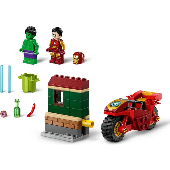 ლეგო LEGO Marvel Iron Man with Bike and The Hulk, 4 image - TechMall.geლეგო LEGO Marvel Iron Man with Bike and The Hulk, 4 image - TechMall.ge ,ლეგო LEGO Marvel Iron Man with Bike and The Hulk, 4 image - TechMall.ge