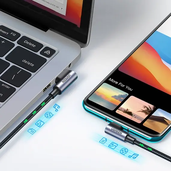 USB კაბელი UGREEN US176 (20857), 18W, USB-A to Type-C 90 Degree, 2m, Space Gray, 2 image - TechMall.geUSB კაბელი UGREEN US176 (20857), 18W, USB-A to Type-C 90 Degree, 2m, Space Gray, 2 image - TechMall.ge ,USB კაბელი UGREEN US176 (20857), 18W, USB-A to Type-C 90 Degree, 2m, Space Gray, 2 image - TechMall.ge