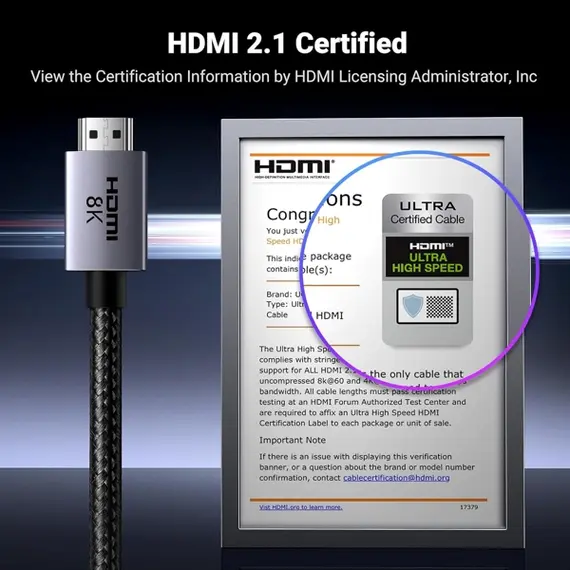 HDMI კაბელი UGREEN HD171 (25910), 8K HDMI To HDMI, 2M, Grey, 4 image - TechMall.geHDMI კაბელი UGREEN HD171 (25910), 8K HDMI To HDMI, 2M, Grey, 4 image - TechMall.ge ,HDMI კაბელი UGREEN HD171 (25910), 8K HDMI To HDMI, 2M, Grey, 4 image - TechMall.ge