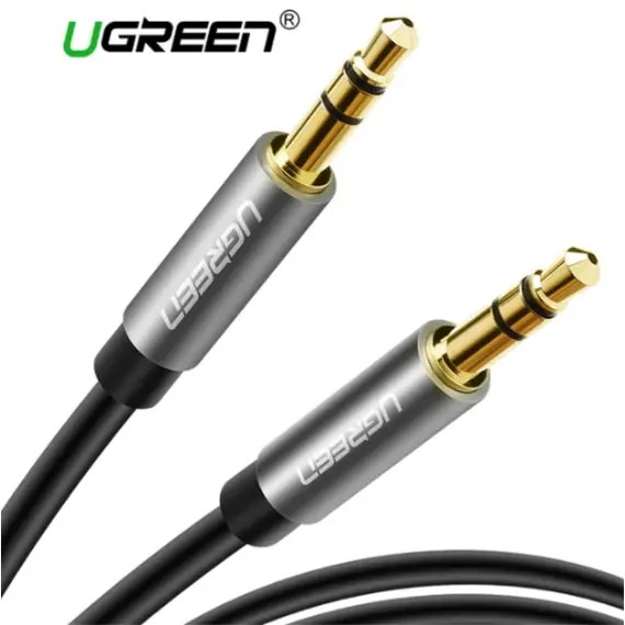 AUX კაბელი UGREEN AV119 (10732) 3.5mm Male to 3.5mm Male Cable 0.5m (Black) - TechMall.geAUX კაბელი UGREEN AV119 (10732) 3.5mm Male to 3.5mm Male Cable 0.5m (Black) - TechMall.ge ,AUX კაბელი UGREEN AV119 (10732) 3.5mm Male to 3.5mm Male Cable 0.5m (Black) - TechMall.ge
