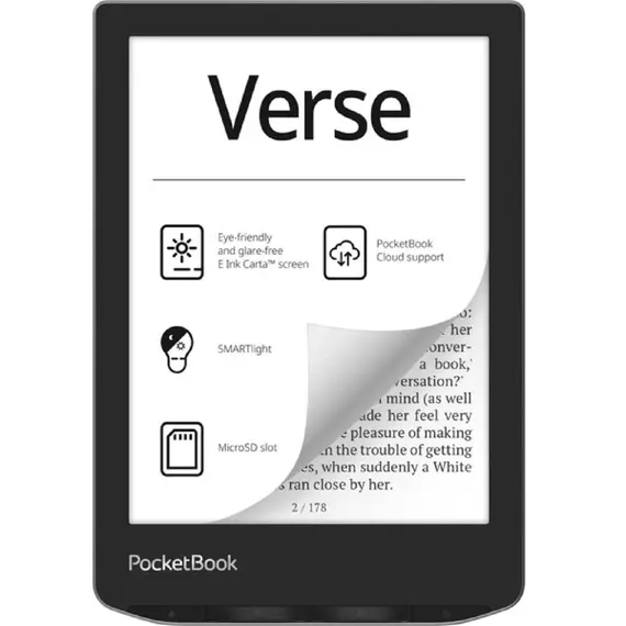 ელექტრონული წიგნი PocketBook PB629-M-CIS 629 Verse, 6", 8GB, 512MB, Wi-Fi, E-Book Reader, Mist Grey - TechMall.geელექტრონული წიგნი PocketBook PB629-M-CIS 629 Verse, 6", 8GB, 512MB, Wi-Fi, E-Book Reader, Mist Grey - TechMall.ge ,ელექტრონული წიგნი PocketBook PB629-M-CIS 629 Verse, 6", 8GB, 512MB, Wi-Fi, E-Book Reader, Mist Grey - TechMall.ge