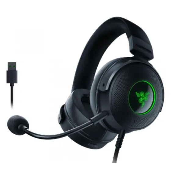 Razer Headset Kraken V3 Hypersense 7.1 USB-A RGB, black - TechMall.geRazer Headset Kraken V3 Hypersense 7.1 USB-A RGB, black - TechMall.ge ,Razer Headset Kraken V3 Hypersense 7.1 USB-A RGB, black - TechMall.ge