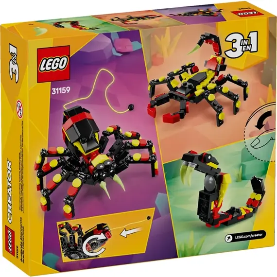 ლეგო LEGO Constructor Creator Wild Animal Surprising Spider, 5 image - TechMall.geლეგო LEGO Constructor Creator Wild Animal Surprising Spider, 5 image - TechMall.ge ,ლეგო LEGO Constructor Creator Wild Animal Surprising Spider, 5 image - TechMall.ge