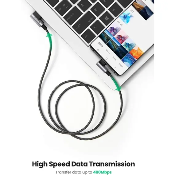USB კაბელი UGREEN US176 (20856), 18W, USB-A to Type-C 90 Degree, 1m, Space Grey, 4 image - TechMall.geUSB კაბელი UGREEN US176 (20856), 18W, USB-A to Type-C 90 Degree, 1m, Space Grey, 4 image - TechMall.ge ,USB კაბელი UGREEN US176 (20856), 18W, USB-A to Type-C 90 Degree, 1m, Space Grey, 4 image - TechMall.ge