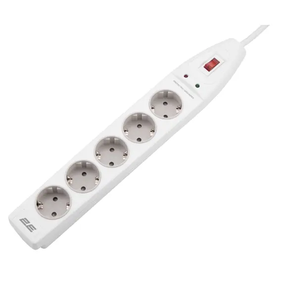 დენის გამანაწილებელი 2Е 2E-SP515M2WH, 5 Socket, 2m, Power Strip With Surge Protector, White - TechMall.geდენის გამანაწილებელი 2Е 2E-SP515M2WH, 5 Socket, 2m, Power Strip With Surge Protector, White - TechMall.ge ,დენის გამანაწილებელი 2Е 2E-SP515M2WH, 5 Socket, 2m, Power Strip With Surge Protector, White - TechMall.ge