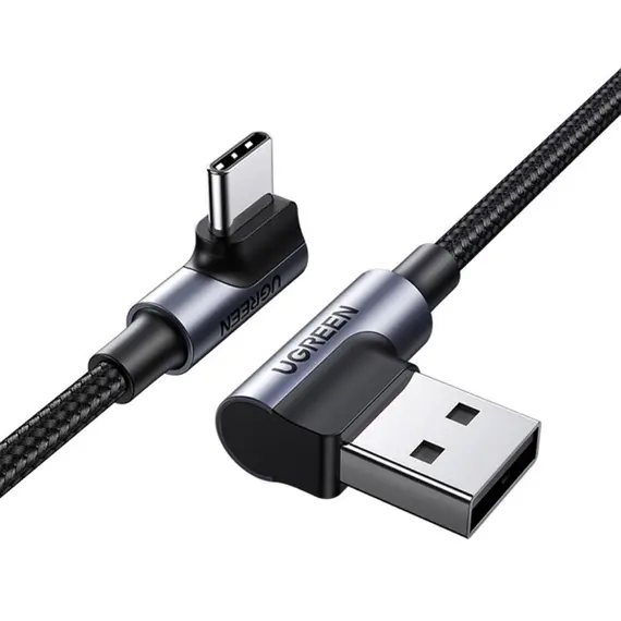 USB კაბელი UGREEN US176 (20857), 18W, USB-A to Type-C 90 Degree, 2m, Space Gray - TechMall.geUSB კაბელი UGREEN US176 (20857), 18W, USB-A to Type-C 90 Degree, 2m, Space Gray - TechMall.ge ,USB კაბელი UGREEN US176 (20857), 18W, USB-A to Type-C 90 Degree, 2m, Space Gray - TechMall.ge