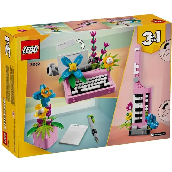 ლეგო LEGO Constructor Creator Typewriter with Flowers, 5 image - TechMall.geლეგო LEGO Constructor Creator Typewriter with Flowers, 5 image - TechMall.ge ,ლეგო LEGO Constructor Creator Typewriter with Flowers, 5 image - TechMall.ge