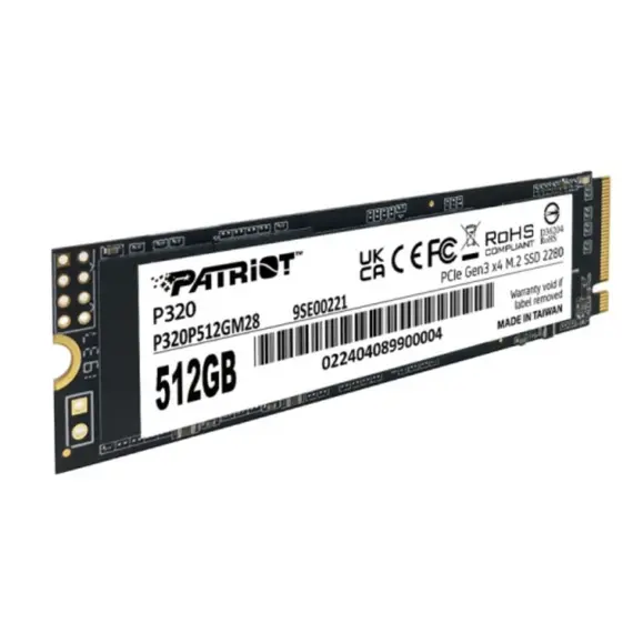 მყარი დისკი Patriot P320 512GB SSD M.2 2280 PCIe Gen 3.0 x4 NVMe - P320P512GM28, 2 image - TechMall.geმყარი დისკი Patriot P320 512GB SSD M.2 2280 PCIe Gen 3.0 x4 NVMe - P320P512GM28, 2 image - TechMall.ge ,მყარი დისკი Patriot P320 512GB SSD M.2 2280 PCIe Gen 3.0 x4 NVMe - P320P512GM28, 2 image - TechMall.ge
