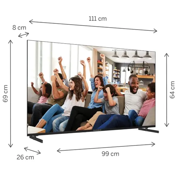 ტელევიზორი Thomson 50UG4S14 LED, 50", 4K UHD, Smart TV, HDMI, USB, LAN, WIFI, BT, Black, 3 image - TechMall.geტელევიზორი Thomson 50UG4S14 LED, 50", 4K UHD, Smart TV, HDMI, USB, LAN, WIFI, BT, Black, 3 image - TechMall.ge ,ტელევიზორი Thomson 50UG4S14 LED, 50", 4K UHD, Smart TV, HDMI, USB, LAN, WIFI, BT, Black, 3 image - TechMall.ge