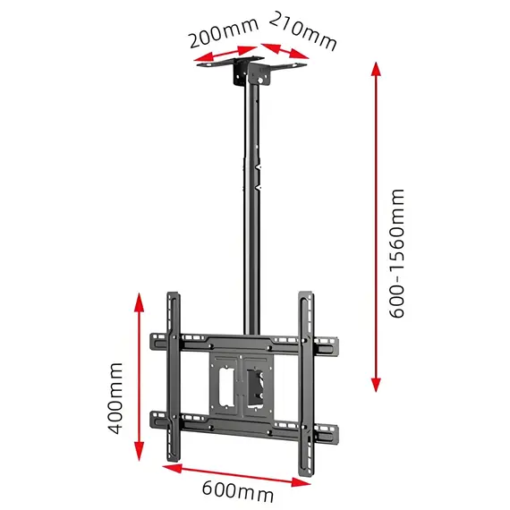 ტელევიზორის საკიდი ჭერზე Allscreen C560-15, 32"-75", TV Ceiling Mount, Black, 5 image - TechMall.geტელევიზორის საკიდი ჭერზე Allscreen C560-15, 32"-75", TV Ceiling Mount, Black, 5 image - TechMall.ge ,ტელევიზორის საკიდი ჭერზე Allscreen C560-15, 32"-75", TV Ceiling Mount, Black, 5 image - TechMall.ge