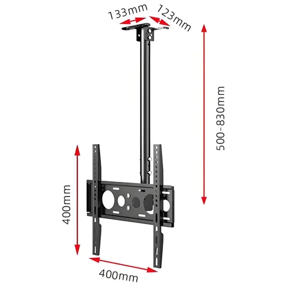 ტელევიზორის საკიდი ჭერზე Allscreen C512B, 40"-70", TV Ceiling Mount, Black, 4 image - TechMall.geტელევიზორის საკიდი ჭერზე Allscreen C512B, 40"-70", TV Ceiling Mount, Black, 4 image - TechMall.ge ,ტელევიზორის საკიდი ჭერზე Allscreen C512B, 40"-70", TV Ceiling Mount, Black, 4 image - TechMall.ge