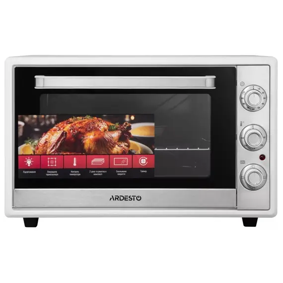 ელექტრო ღუმელი Ardesto MEO-F60W, 2000W, 60L, Electric Oven, White - TechMall.geელექტრო ღუმელი Ardesto MEO-F60W, 2000W, 60L, Electric Oven, White - TechMall.ge ,ელექტრო ღუმელი Ardesto MEO-F60W, 2000W, 60L, Electric Oven, White - TechMall.ge