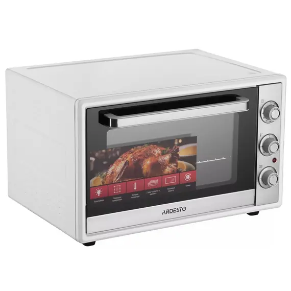 ელექტრო ღუმელი Ardesto MEO-F60W, 2000W, 60L, Electric Oven, White, 3 image - TechMall.geელექტრო ღუმელი Ardesto MEO-F60W, 2000W, 60L, Electric Oven, White, 3 image - TechMall.ge ,ელექტრო ღუმელი Ardesto MEO-F60W, 2000W, 60L, Electric Oven, White, 3 image - TechMall.ge