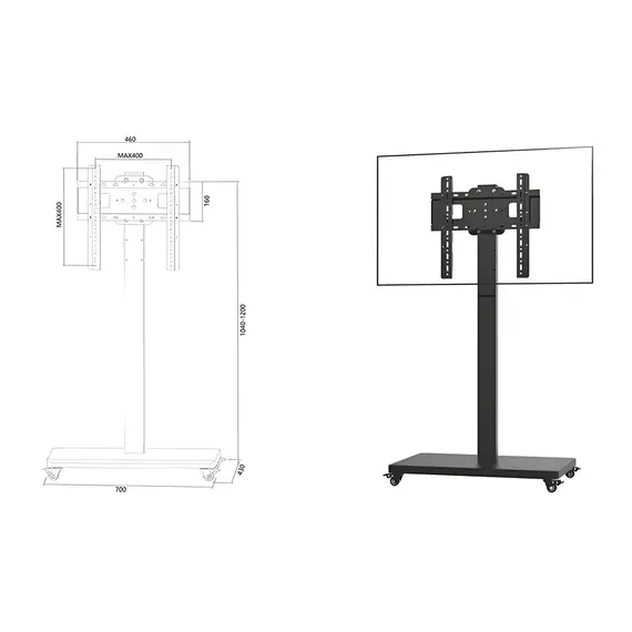 ტელევიზორის საკიდი Allscreen C1600, 26”-55”, TV Mount With Roller, Black, 5 image - TechMall.geტელევიზორის საკიდი Allscreen C1600, 26”-55”, TV Mount With Roller, Black, 5 image - TechMall.ge ,ტელევიზორის საკიდი Allscreen C1600, 26”-55”, TV Mount With Roller, Black, 5 image - TechMall.ge