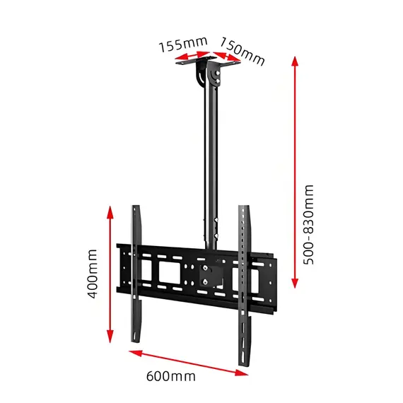 ტელევიზორის საკიდი ჭერზე Allscreen C514, 40"-70", TV Ceiling Mount, Black, 5 image - TechMall.geტელევიზორის საკიდი ჭერზე Allscreen C514, 40"-70", TV Ceiling Mount, Black, 5 image - TechMall.ge ,ტელევიზორის საკიდი ჭერზე Allscreen C514, 40"-70", TV Ceiling Mount, Black, 5 image - TechMall.ge