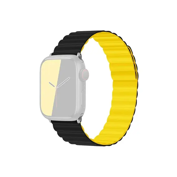 სმარტ საათის სამაჯური TVC KALEBOL Magnetic Watch Band for Apple Watch Series 10 9 8 7 SE 6 5 4 3 2 1 42mm 41mm 40mm 38mm Silicone Adjustable Strap - Black Yellow, 2 image - TechMall.geსმარტ საათის სამაჯური TVC KALEBOL Magnetic Watch Band for Apple Watch Series 10 9 8 7 SE 6 5 4 3 2 1 42mm 41mm 40mm 38mm Silicone Adjustable Strap - Black Yellow, 2 image - TechMall.ge ,სმარტ საათის სამაჯური TVC KALEBOL Magnetic Watch Band for Apple Watch Series 10 9 8 7 SE 6 5 4 3 2 1 42mm 41mm 40mm 38mm Silicone Adjustable Strap - Black Yellow, 2 image - TechMall.ge