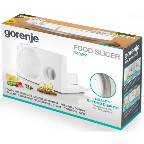 სლაისერი GORENJE R402W, 9 image - TechMall.geსლაისერი GORENJE R402W, 9 image - TechMall.ge ,სლაისერი GORENJE R402W, 9 image - TechMall.ge
