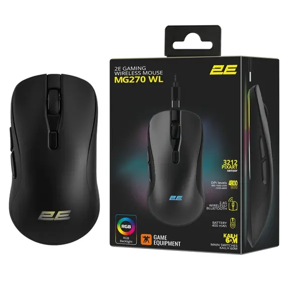 მაუსი 2E 2E-MG270UB-WL, Wireless, RGB, 2.4G, Bluetooth, Gaming Mouse, Black, 5 image - TechMall.geმაუსი 2E 2E-MG270UB-WL, Wireless, RGB, 2.4G, Bluetooth, Gaming Mouse, Black, 5 image - TechMall.ge ,მაუსი 2E 2E-MG270UB-WL, Wireless, RGB, 2.4G, Bluetooth, Gaming Mouse, Black, 5 image - TechMall.ge