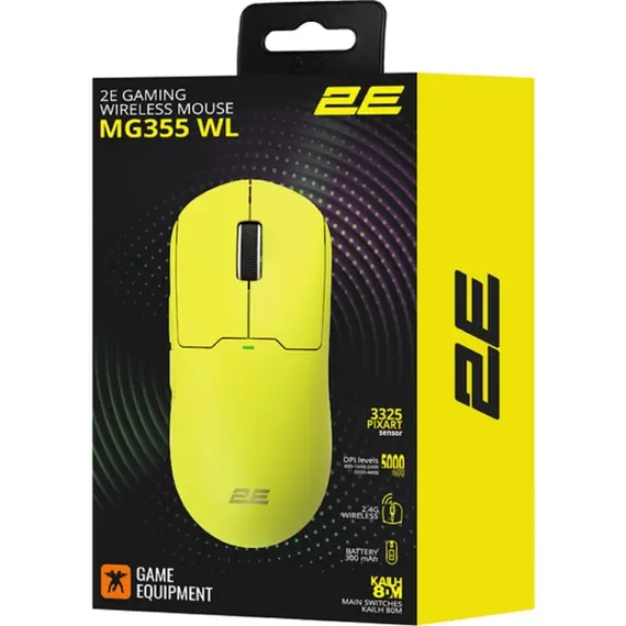 მაუსი 2E 2E-MG355UYW-WL MG355 WL, Wireless, USB-A, Gaming Mouse, Yellow, 4 image - TechMall.geმაუსი 2E 2E-MG355UYW-WL MG355 WL, Wireless, USB-A, Gaming Mouse, Yellow, 4 image - TechMall.ge ,მაუსი 2E 2E-MG355UYW-WL MG355 WL, Wireless, USB-A, Gaming Mouse, Yellow, 4 image - TechMall.ge