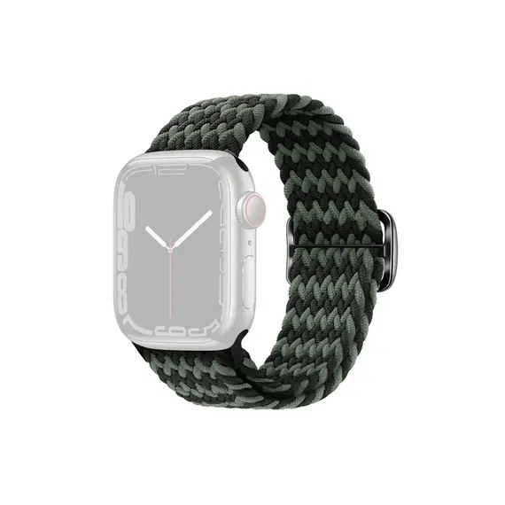 სმარტ საათის სამაჯური TVC Apple Watch Series 10 42mm / 9 8 7 41mm / SE (2023) SE (2022) SE 6 5 4 40mm / 3 2 1 38mm Watch Band Braided Nylon Strap - W-Shape Black+Green, 2 image - TechMall.geსმარტ საათის სამაჯური TVC Apple Watch Series 10 42mm / 9 8 7 41mm / SE (2023) SE (2022) SE 6 5 4 40mm / 3 2 1 38mm Watch Band Braided Nylon Strap - W-Shape Black+Green, 2 image - TechMall.ge ,სმარტ საათის სამაჯური TVC Apple Watch Series 10 42mm / 9 8 7 41mm / SE (2023) SE (2022) SE 6 5 4 40mm / 3 2 1 38mm Watch Band Braided Nylon Strap - W-Shape Black+Green, 2 image - TechMall.ge
