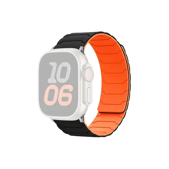 სმარტ საათის სამაჯური TVC Silicone Strap for Apple Watch Series 10 Ultra 9 8 7 SE 6 5 4 3 2 1 46mm 49mm 45mm 44mm 42mm Magnetic Band - Black+Orange, 2 image - TechMall.geსმარტ საათის სამაჯური TVC Silicone Strap for Apple Watch Series 10 Ultra 9 8 7 SE 6 5 4 3 2 1 46mm 49mm 45mm 44mm 42mm Magnetic Band - Black+Orange, 2 image - TechMall.ge ,სმარტ საათის სამაჯური TVC Silicone Strap for Apple Watch Series 10 Ultra 9 8 7 SE 6 5 4 3 2 1 46mm 49mm 45mm 44mm 42mm Magnetic Band - Black+Orange, 2 image - TechMall.ge