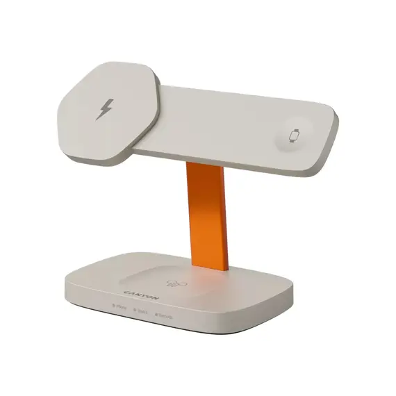 პორტატული დამტენი CANYON wireless charger HEXAGON WCS-310 3in1 LightGrey/Orange, 2 image - TechMall.geპორტატული დამტენი CANYON wireless charger HEXAGON WCS-310 3in1 LightGrey/Orange, 2 image - TechMall.ge ,პორტატული დამტენი CANYON wireless charger HEXAGON WCS-310 3in1 LightGrey/Orange, 2 image - TechMall.ge